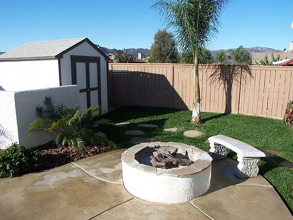 Firepit and Storage Shed