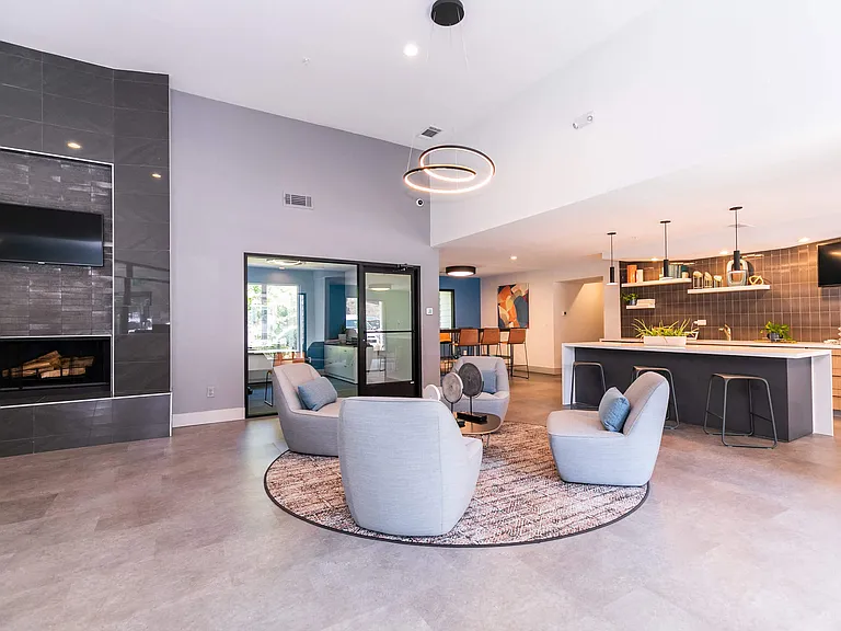 Resident Lounge with Coffee Station.