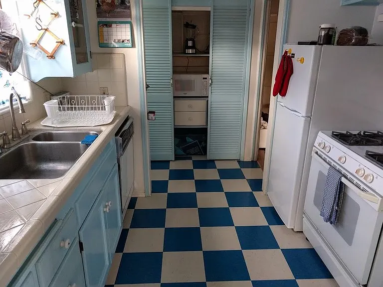 New dishwasher, fridge, garbage disposal. Filtered water at sink.
