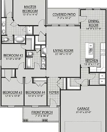 Rodessa III A - Floor plan - DSLD Homes