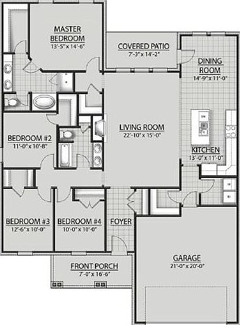 Rodessa III A - Floor plan - DSLD Homes