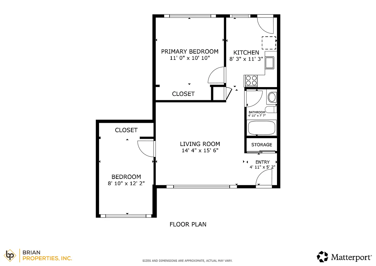 Floor plan Two Bedroom