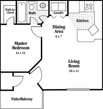 One Bedroom, One Bath One Bedroom, One Bath
