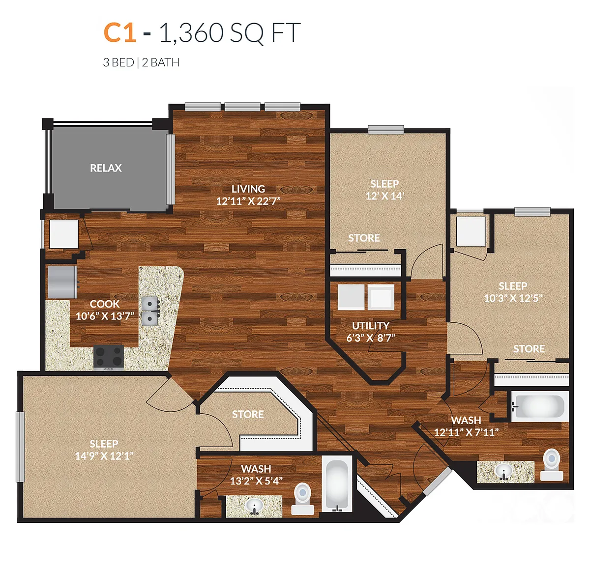 Floor plan C1