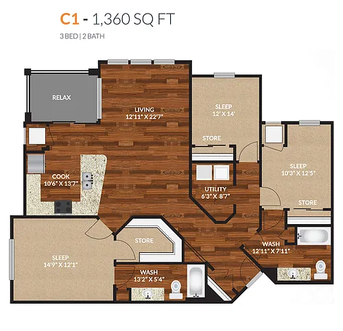 Floor plan C1