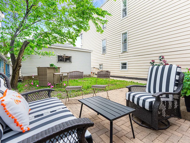 Patio furniture and yard