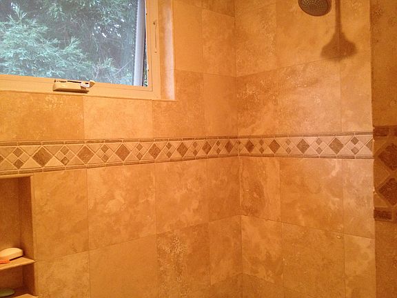 Master bath walk-in shower