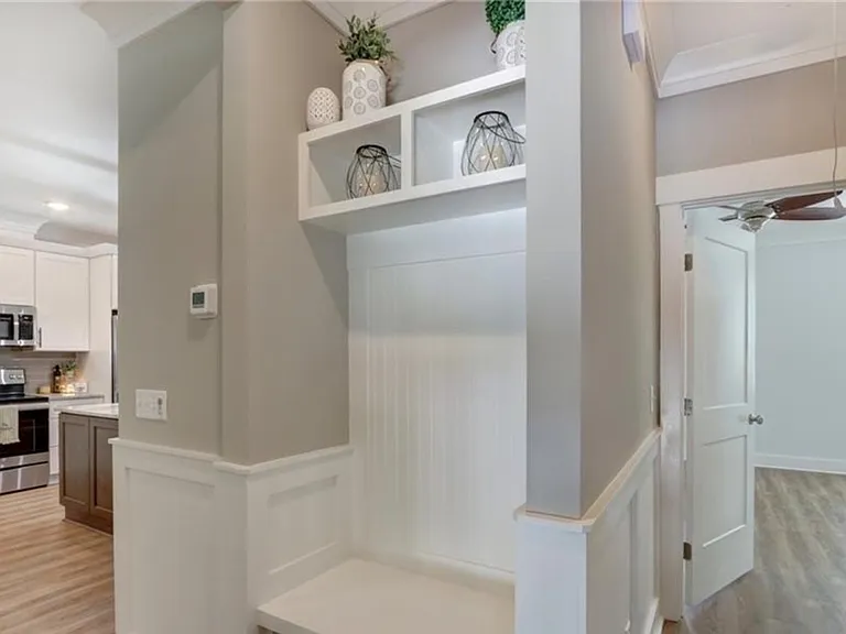 Entry nook from garage