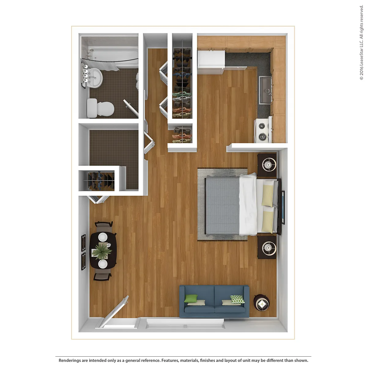 Floor plan Studio A