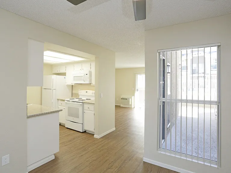 View of kitchen from Living Room