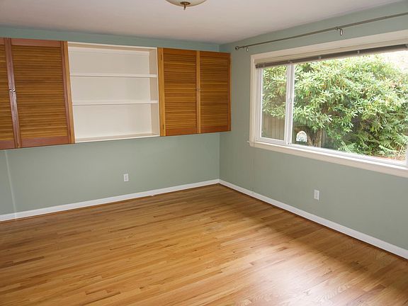 extra storage in the master bedroom. Master bedroom easily fits a queen and can fit a King sized bed as well