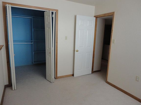 Basement bedroom with walk in closte