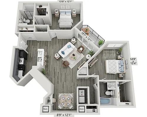 Floor plan Loch Raven (B2G)