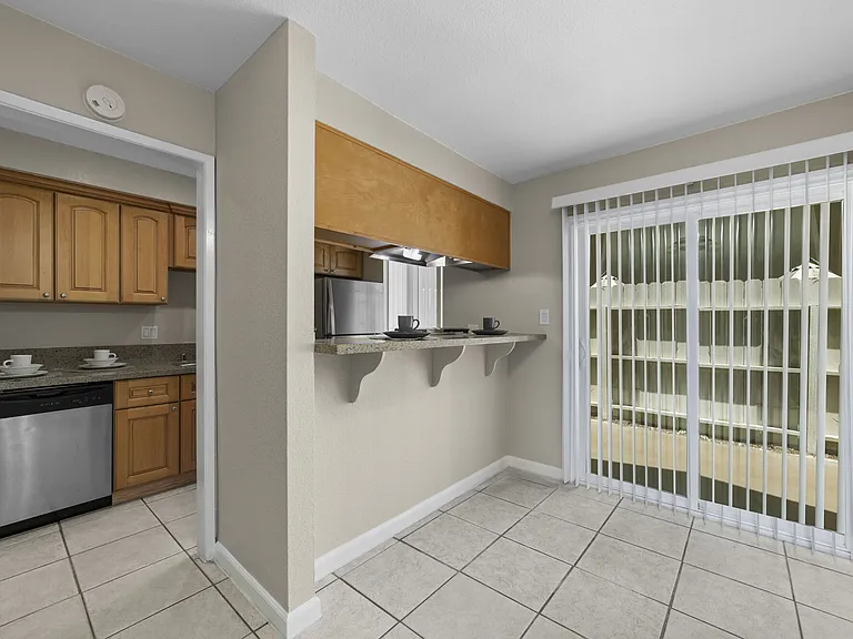 Kitchen at Olive Tree Townhomes in Costa Mesa, CA