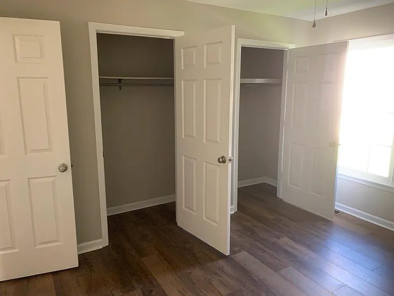 Bedroom 3 with two closets