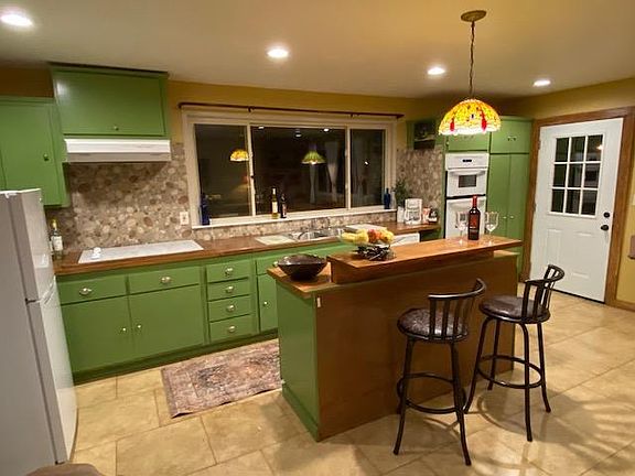 one kitchen view at night