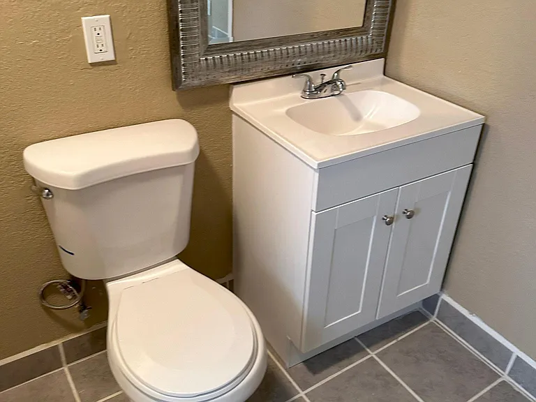 Hall bathroom vanity