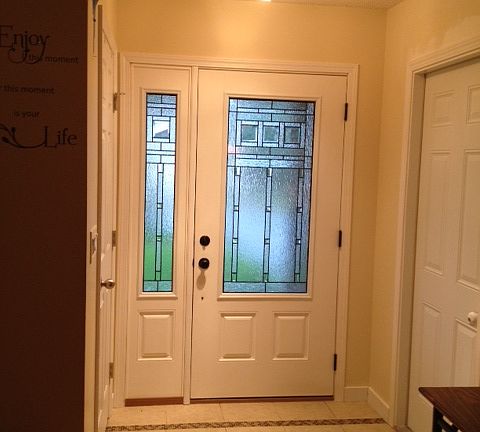 new front door and foyer