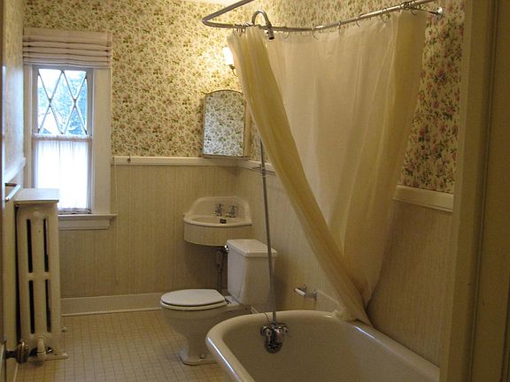 Clawfoot tub and shower