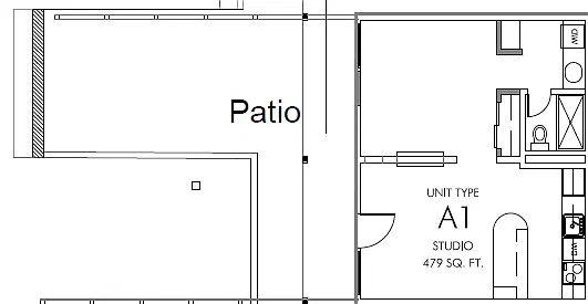 Floor plan 1X1-1