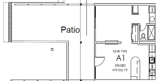 Floor plan 1X1-1