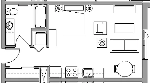 Floor plan SA3 - STUDIO