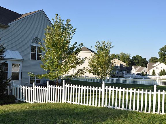 large fenced back yard