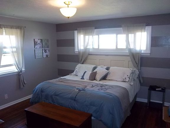 Master bedroom has plenty of natural light