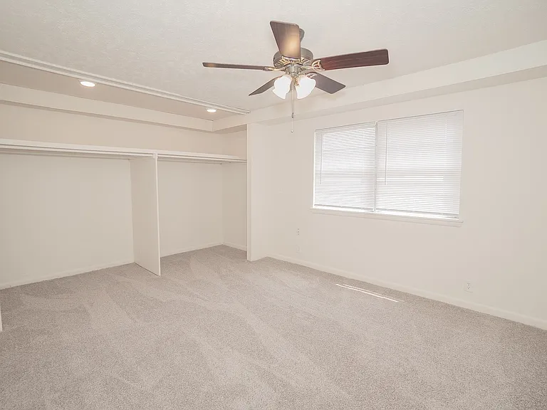 Second Bedroom with Built In Open Closet Storage