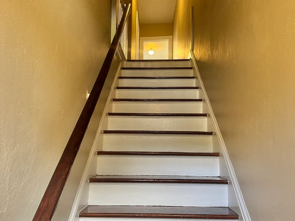 Stairwell up to apartment