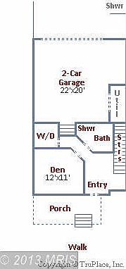 Entry level floor plan