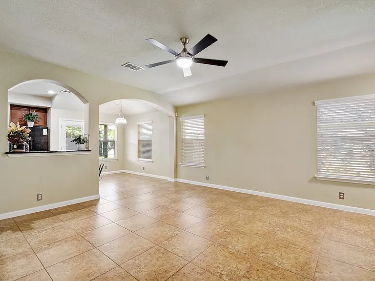 View from the Family Room into the Kitchen