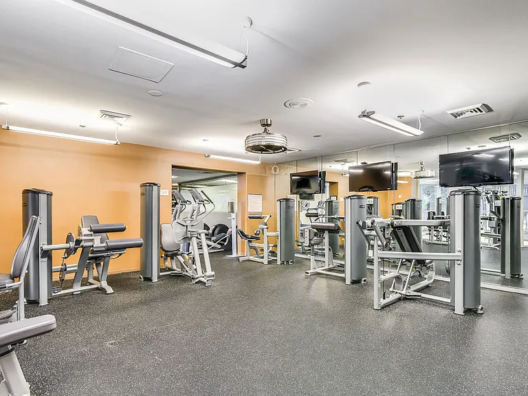 Fitness center updated weight room