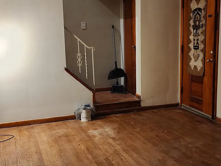 view of front door from the Living Room.