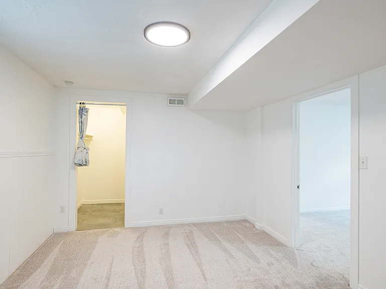 Bedroom 2 with washers/dryer hook ups in closet