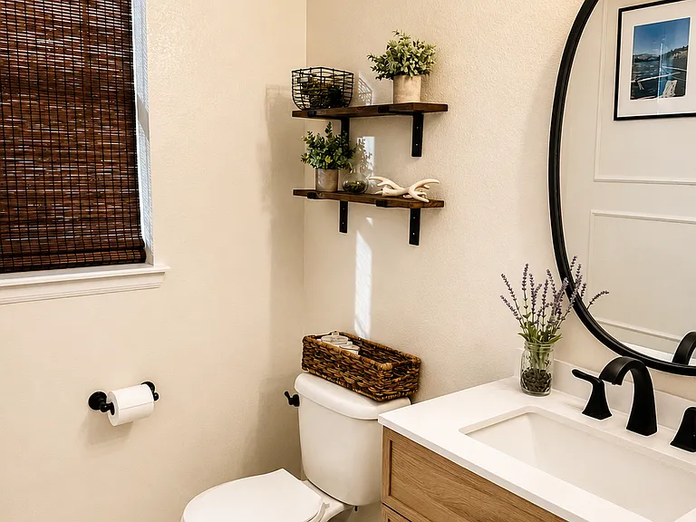 half bathroom on the main level
