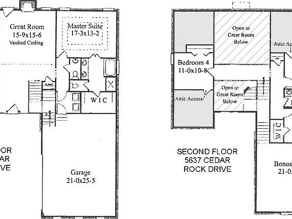 Original plans from builder