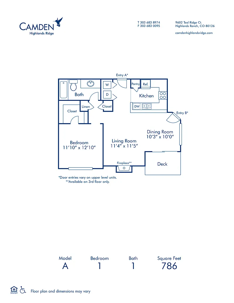 Floor plan A