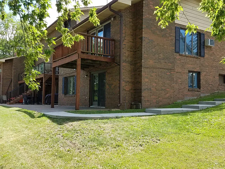 Walk to unit entrance.