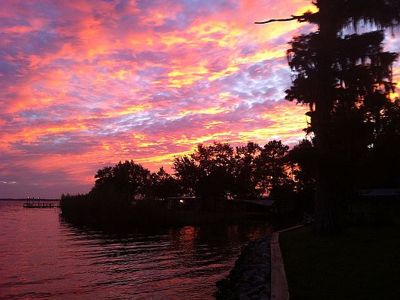 Backyard View Sunset on Jolly Bay