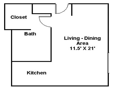 Floor plan Studio
