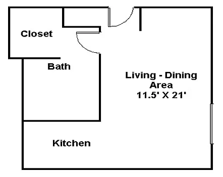 Floor plan Studio