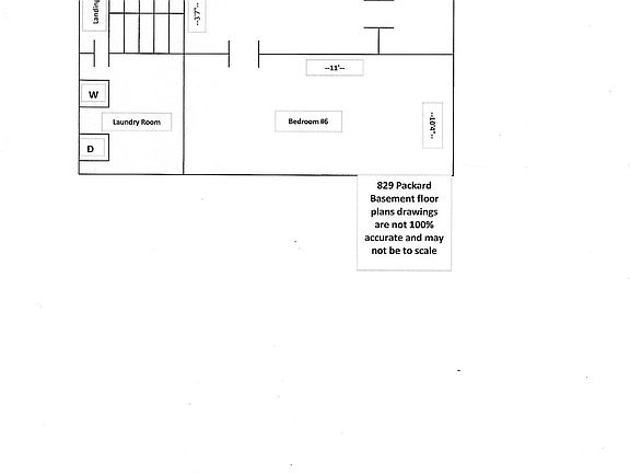 829 Packard Basement floor plans