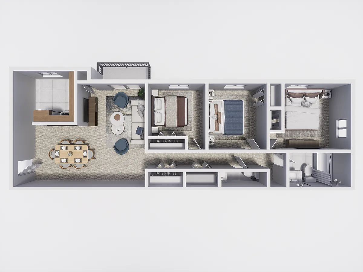 Floor plan 3 Bedroom
