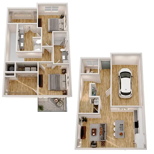 Floor plan Bowery II Townhome