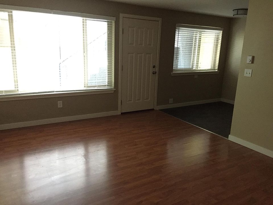 Living room, view into dining area