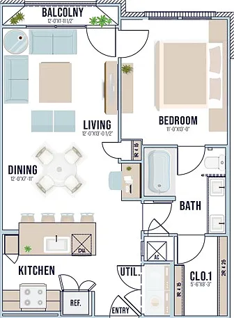 A3 | 737 sq ft A3 | 737 sq ft