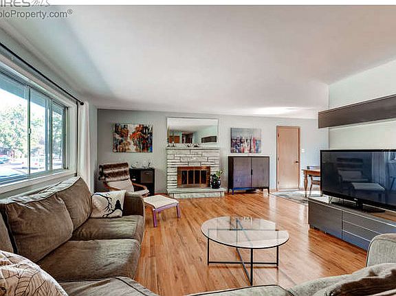 Living room fireplace