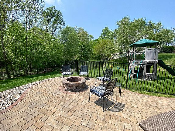Play area, fire pit