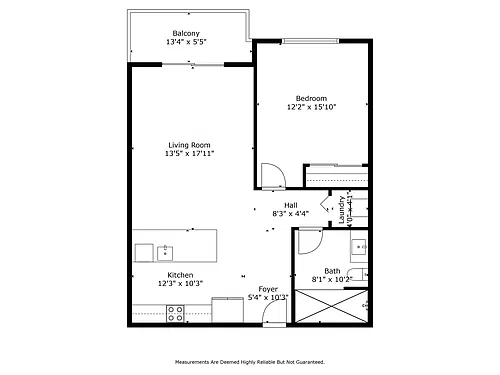 Floor plan 1X1 A - 228 -10-23-2026